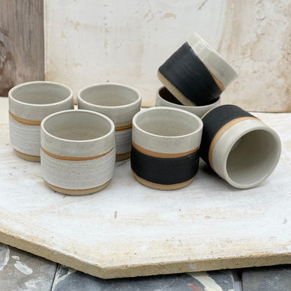 White Stoneware Cortado Cup