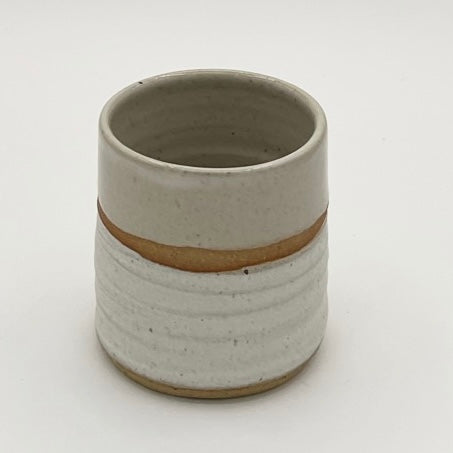 White Stoneware Latte Cup