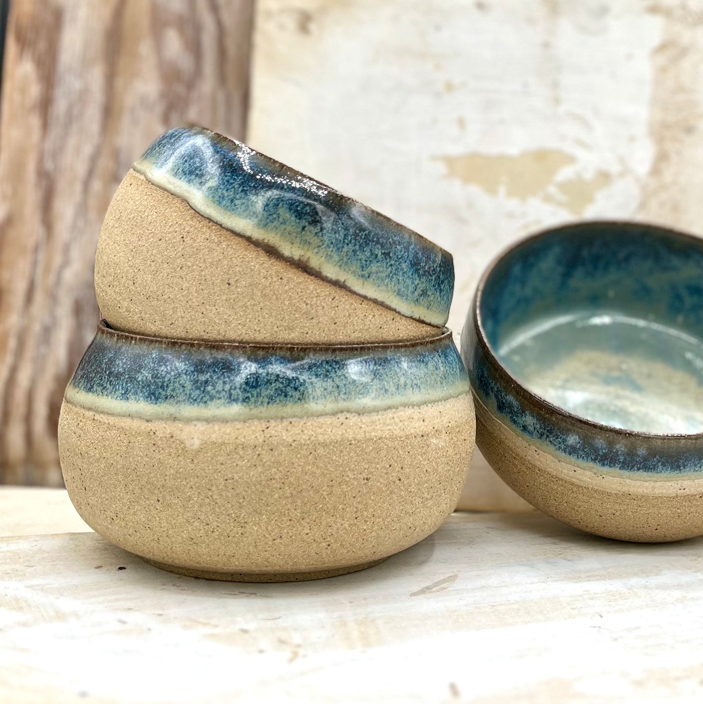 Shoreline Collection--Serving bowl, ramen bowl, pasta bowl, wine cup, round vessel