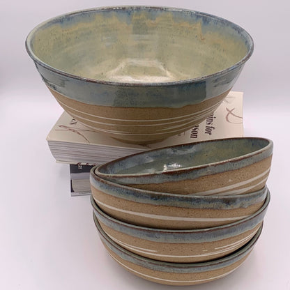 Shoreline Collection--Serving bowl, ramen bowl, pasta bowl, wine cup, round vessel